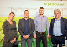 Ruth Maliepaard, Ruud den Boer, Sven de Vos en Michel Klaverdijk van LC Packaging.